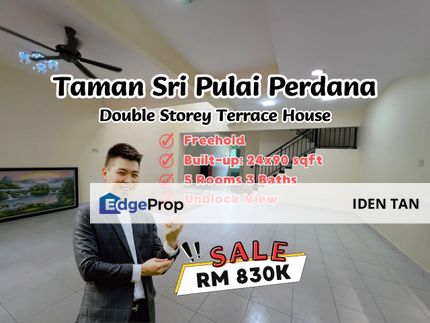 Sri Pulai Perdana Double Storey Terrace House For Sale Near Pulai Jaya, Kangkar Pulai, Pulai Utama, Taman Universiti, Pulai Hijauan, Taman Teratai, Johor, Skudai