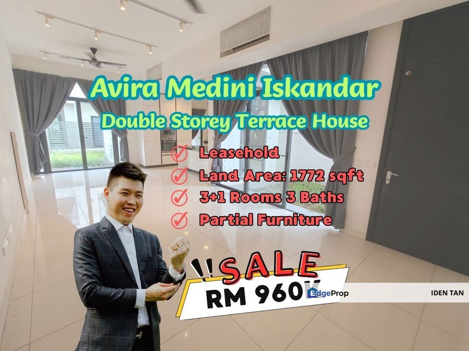 Avira Medini Iskandar Double Storey Terrace House For Sale Near Sunway Emerald Residence, Citrine Lakehomes, Sunway Iskandar, East Ledang, Medini, Johor, Nusajaya