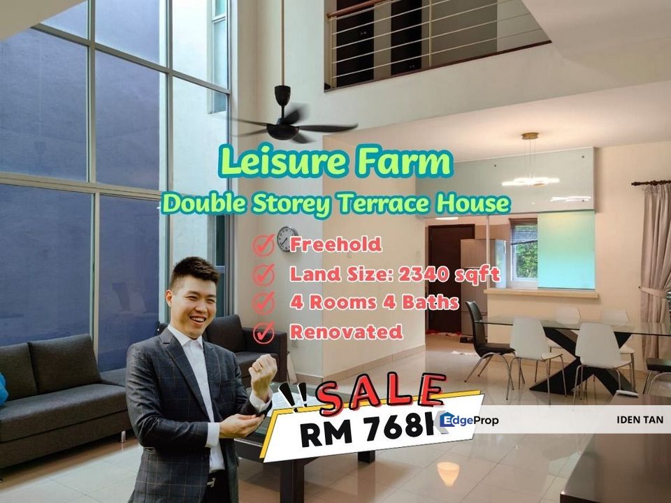 Leisure Farm Double Storey Terrace House Renovated Unit For Sale Near Gelang Patah, Aspira Garden, Aspira Lakehomes, Medini, East Ledang, Eco Botanic, Johor, Gelang Patah