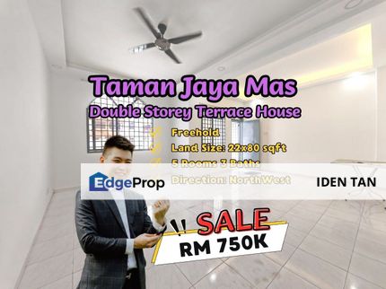 Taman Jaya Mas Double Storey Terrace House For Sale Near Nusa Jaya Mas, Selesa Jaya, Industri Jaya, Skudai Baru, Tun Aminah, Nusa Bestari, Skudai, Johor, Skudai
