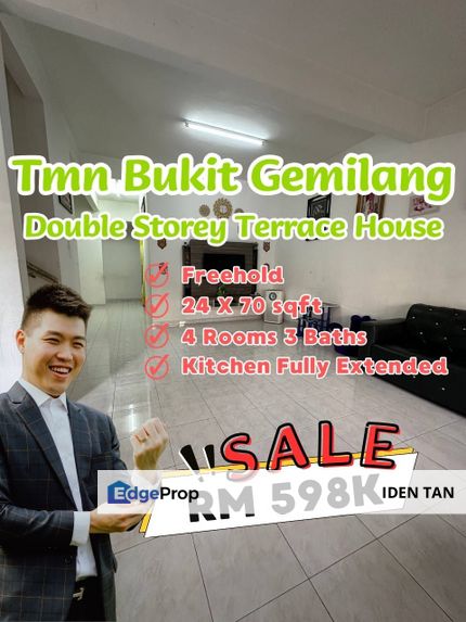Bukit Gemilang Double Storey Terrace House For Sale Near Tun Aminah, Taman Nesa, Sri Putri, Sri Skudai, Taman Harmoni, Sutera Utama, Skudai Indah , Johor, Skudai