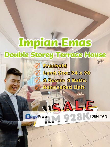 Impian Emas Double Storey Terrace House Renovated Unit For Sale Near Bukit Impian, Kempas Utama, Taman Anggerik, Setia Tropika, Sri Putra, Skudai, Johor, Skudai