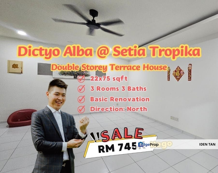 Setia Tropika Dictyo Alba Double Storey Terrace House For Sale Near Kempas Utama, Dato Onn, Kempas Indah, Adda Heights, Impian Emas, Nasa City, Kempas, Johor, Setia Tropika