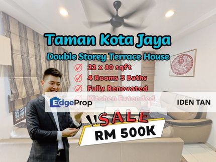Kota Jaya Kota Tinggi Double Storey Terrace Fully Renovated Unit For Sale Near Kota Tinggi, Kota Kecil, Kota Mas, Taman Muhibbah, Sri Lalang, Johor, Kota Tinggi