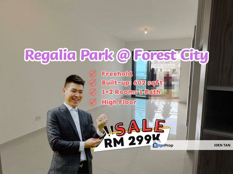 Regalia Park @ Forest City Service Apartment For Sale Near Ataraxia Bay, Gelang Patah, Eco Botanic, Eco Nest, Nusa Heights, Impiana East Ledang,Medini, Johor, 