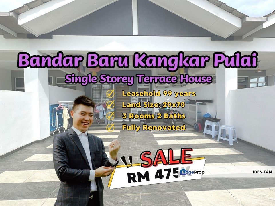 Bandar Baru Kangkar Pulai Single Storey Terrace House Fully Renovated Unit For Sale Near Pulai Hijauan, Pulai Perdana, Pulai Indah, Kangkar Pulai, Johor, Kangkar Pulai