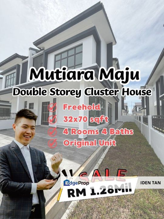 Mutiara Maju Double Storey Cluster House New Unit For Sale Near Mutiara Utama, Mutiara Rini, Lima Kedai, Bukit Indah, Selesa Jaya, Nusa Bestari,Skudai, Johor, Skudai