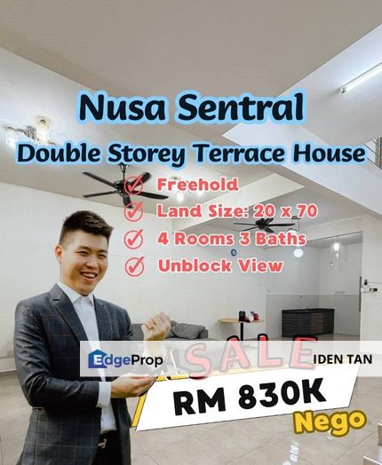 Nusa Sentral Double Storey Terrace House For Sale Near Bukit Indah, Nusa Idaman, Nusa Indah, Eco Botanic, Nusa Bestari, Gelang Patah, Nusa Bayu,Medini, Johor, 