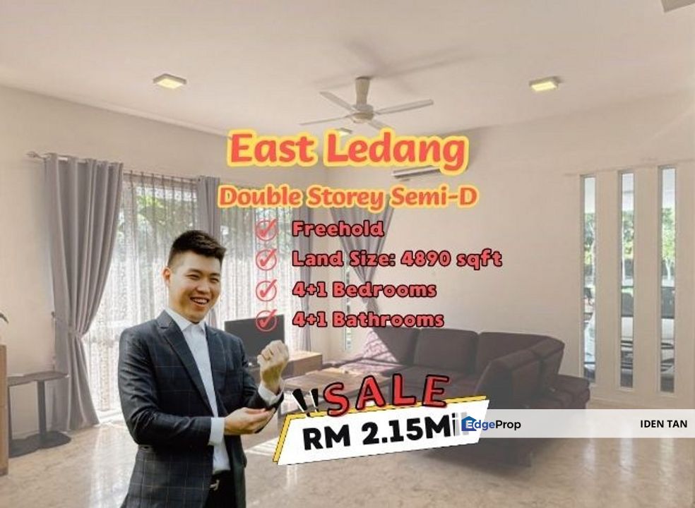 East Ledang Double Storey Semi-D For Sale Near Eco Botanic, Horizon Hills, Iskandar Puteri, Leisure Farm, Gelang Patah, Ledang Heights, Estuari Garden, Johor, Nusajaya