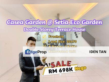 Setia Eco Garden Double Storey Terrace House Renovated Unit For Sale Near Gelang Patah, Setia Eco Village, Nusantara Prima, Pulai Mutiara, Pulai Indah, Johor, Gelang Patah