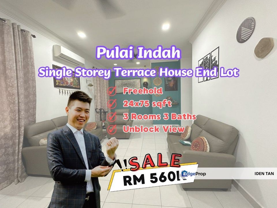 Pulai Indah Single Storey Terrace House End Lot Fully Renovated Unit For Sale Near Kangkar Pulai, Pulai Mutiara, Setia Eco Garden, Gelang Patah,Skudai, Johor, Kangkar Pulai