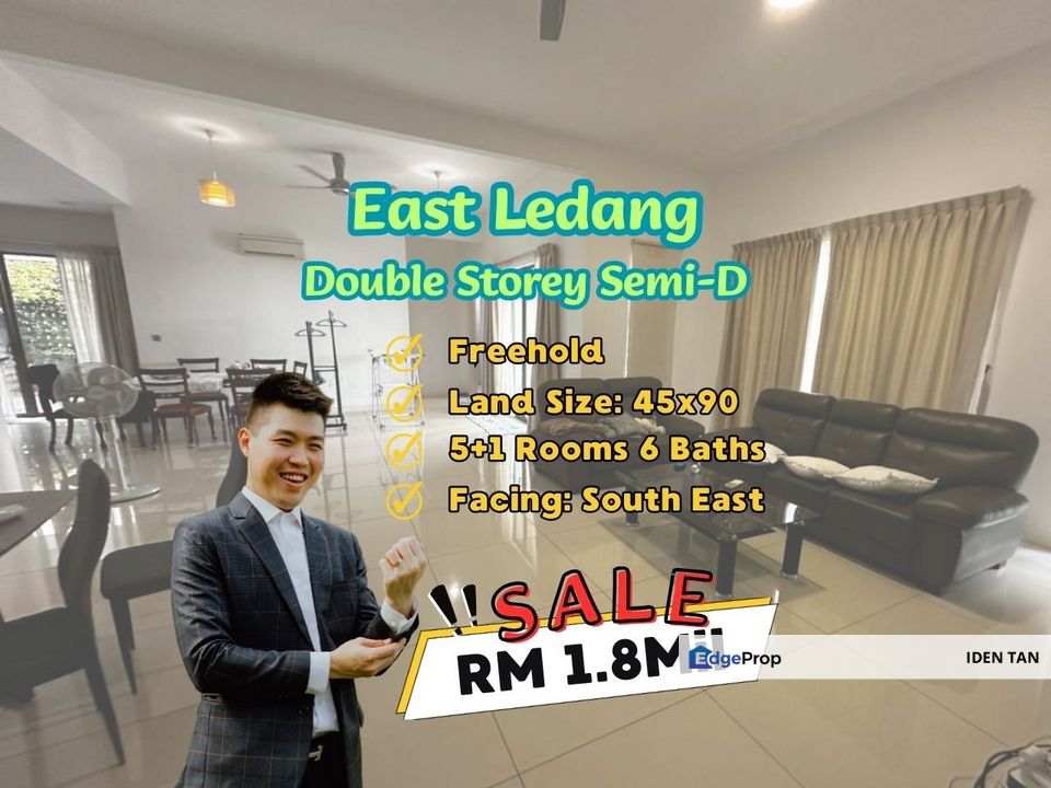 East Ledang Double Storey Semi-D For Sale Near Ledang Heights, Leisure Farm, Gelang Patah, Iskandar Puteri, Gerbang Apira, Eco Botanic, Horizon Hills, Johor, Nusajaya