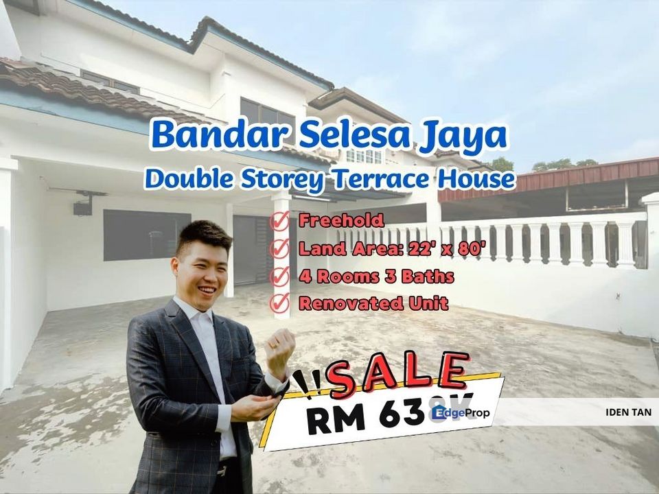 Bandar Selesa Jaya Double Storey Terrace House Full Loan Unit For Sale Near Taman Melawati, Mutiara Utama, Nusa Bestari, Skudai Baru, Tun Aminah, Johor, Skudai