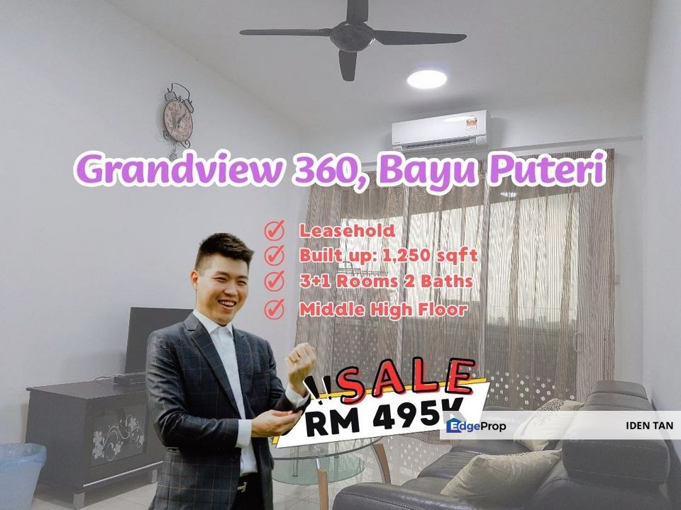 Grandview 360 Service Apartment Full Loan Unit For Sale Near Permas Jaya, Bayu Puteri, Southkey Mosaic, Botanika Tebrau Bay, Marina Residence, JB Town, Johor, Johor Bahru