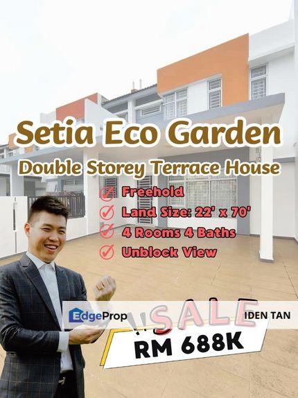 Setia Eco Garden Double Storey Terrace House Unblock View Unit For Sale Near Gelang Patah, Setia Eco Village, Aster Heights, Pulai Mutiara, GP Prima, Johor, Gelang Patah