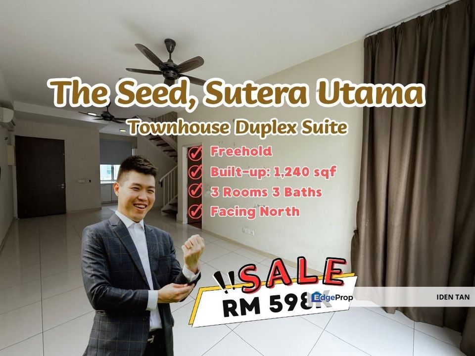 The Seed Sutera Utama Townhouse Duplex Suite For Sale Near Tun Aminah, Danga Sutera, Uda Utama, Raffles Suites, Nusa Bestari, Bukit Indah, Skudai, Johor, Skudai