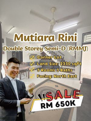 Mutiara Rini Double Storey Semi-D Corner Lot (RMMJ) For Sale Near ...