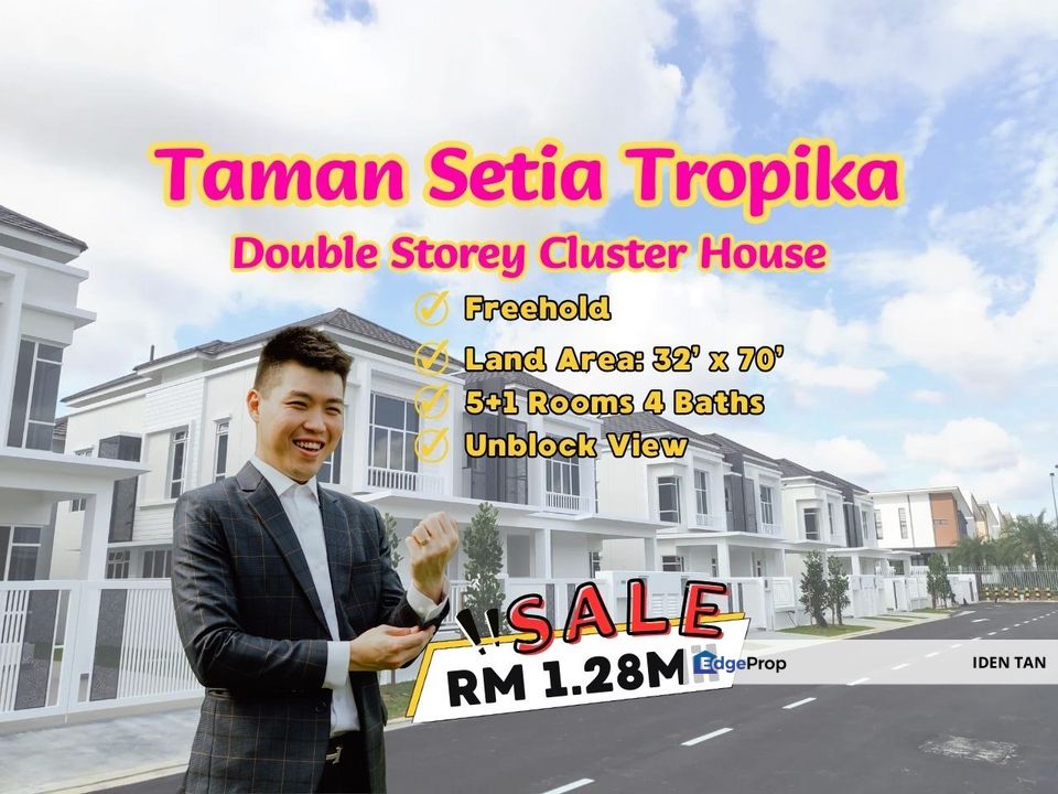 Setia Tropika Double Storey Clyster House Unblock View Unit For Sale Near Dato Onn, Kempas Utama, Bukit Kempas, Impian Emas, Adda Heights, Austin Duta, Johor, Setia Tropika