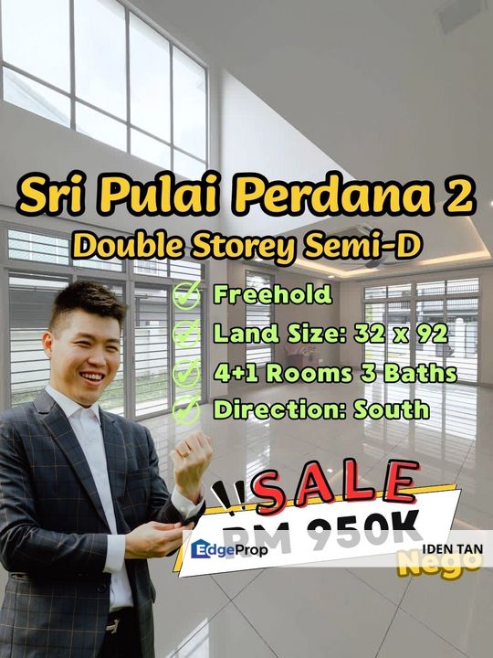Sri Pulai Perdana 2 Double Storey Semi-D For Sale Near Pulai Jaya, Kangkar Pulai, Pulai Hijauan, Citrine Hills, Amber Hills, Taman Universiti, Skudai, Johor, Skudai
