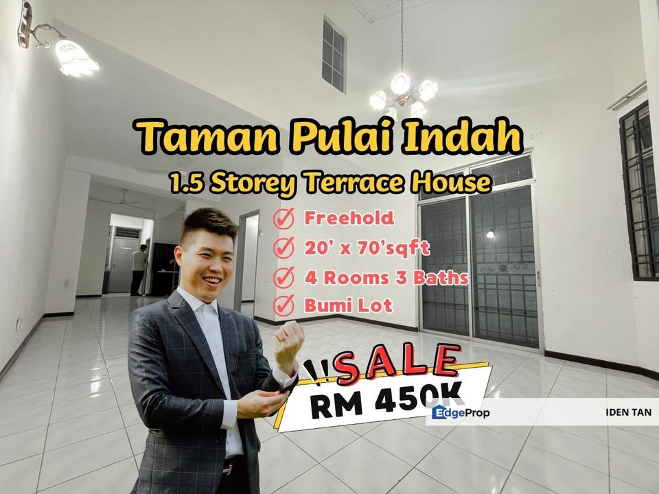 Pulai Indah 1.5 Storey Terrace House For Sale Near Kangkar Pulai, Pulai Hijauan, Pulai Mutiara, Setia Eco Gardens, Gelang Patah, Pulai Perdana, Johor, Kangkar Pulai