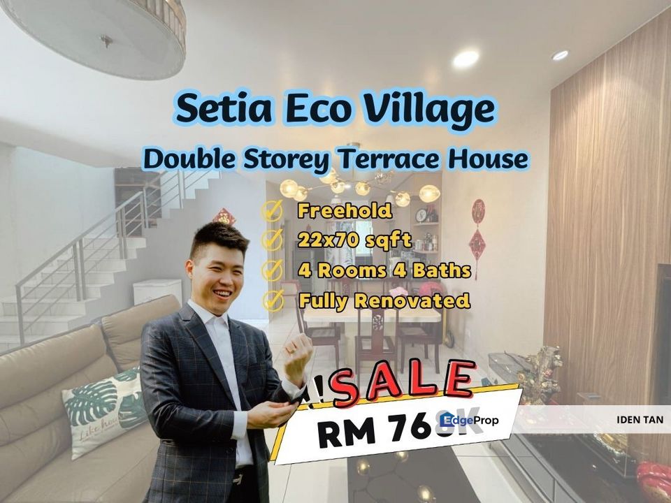 Setia Eco Village Double Storey Terrace House Fully Renovated Unit For Sale Near Gelang Patah, Setia Eco Garden, Nusantara Prima, Nusa Bayu, Gp Prima, Johor, Gelang Patah