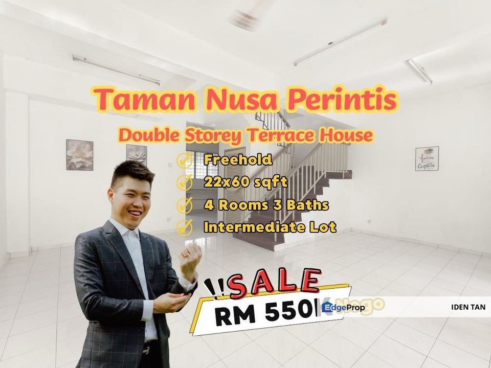 Nusa Perintis Double Storey Terrace House For Sale Near Taman Nusantara, Nusantara Prima, Nusa Bayu, Nusa Sentral, Iskandar Puteri, Bukit Indah,Medini, Johor, Gelang Patah