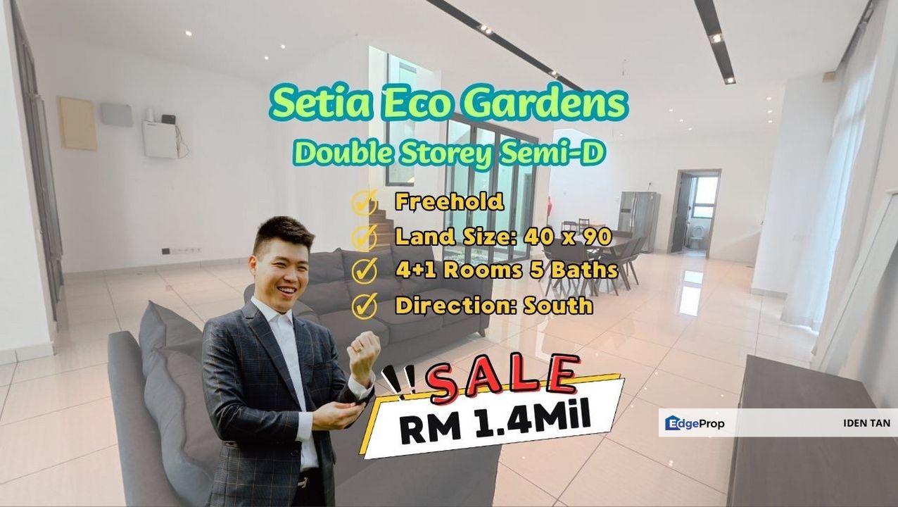 Setia Eco Gardens Double Storey Semi-D For Sale Near Setia Eco Village, Gelang Patah, Laman Citra, Aster Heights, Pulai Mutiara, Nusantara Prima, Johor, Gelang Patah