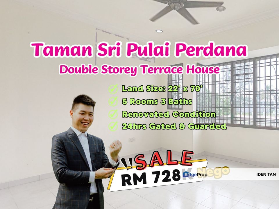 Sri Pulai Perdana Double Storey Terrace House Renovated Unit For Sale Near Kangkar Pulai, Pulai Jaya, Sri Pulai, Taman Universiti, Pulai Utama, Skudai, Johor, Skudai