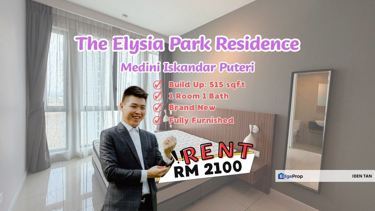 The Elysia Park Residence Brand New Fully Furnished Unit For Rent Near D'Pristine, Macrolink, Grand Medini, Iskandar Residence, Medini Signature, Johor, Nusajaya
