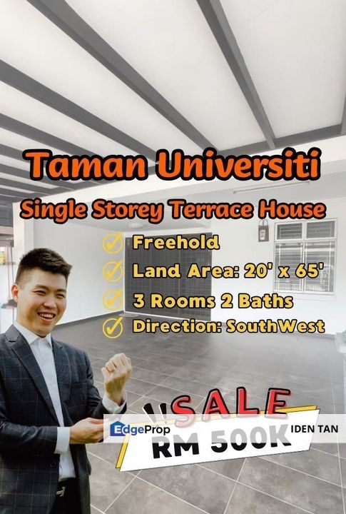 Taman Universiti Single Storey Terrace House Renovated Unit For Sale Near Pulai Utama, Desa Skudai, Pulai Perdana, Kangkar Pulai, Mutiara Rini, Skudai, Johor, Skudai