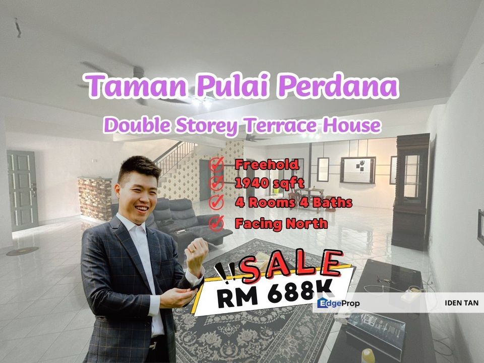 Pulai Perdana Double Storey Terrace House For Sale Near Kangkar Pulai, Pulai Jaya, Pulai Utama, Taman Universiti, Sri Pulai, Taman Teratai, Skudai, Johor, Skudai