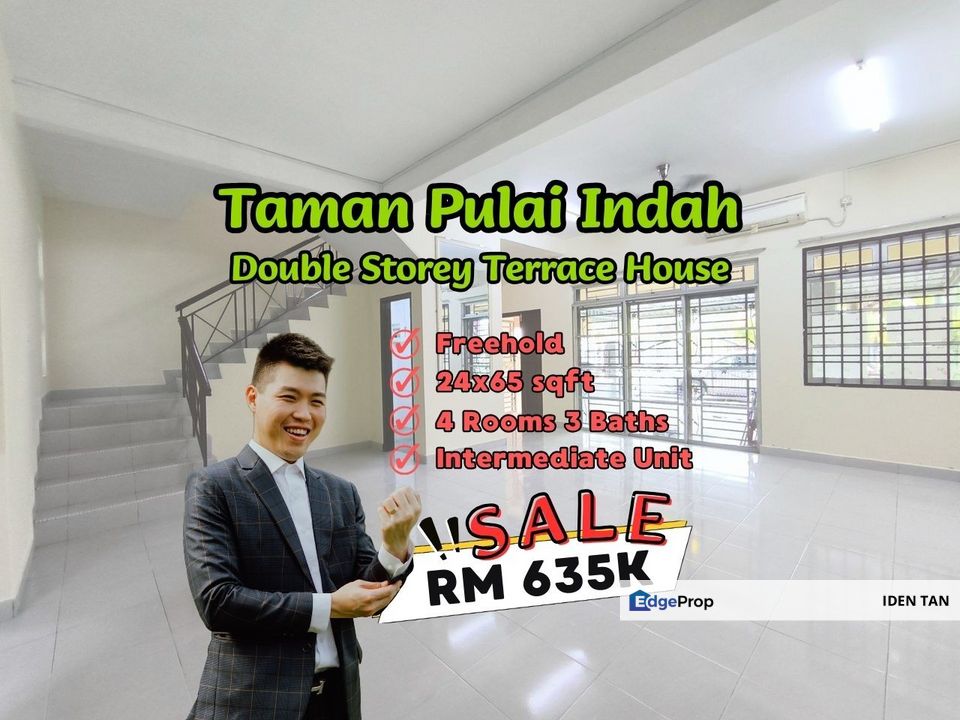 Pulai Indah Double Storey Terrace House Unblock View Unit For Sale Near Pulai Mutiara, Pulai Hijauan, Kangkar Pulai, Setia Eco Garden, Gelang Patah, Johor, Kangkar Pulai