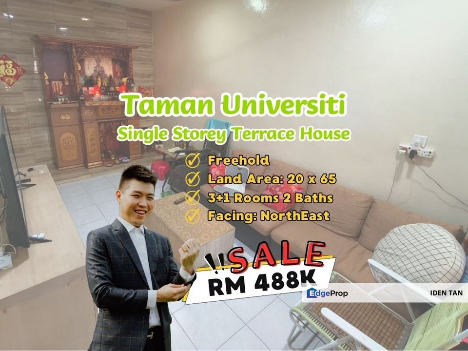 Taman Universiti Single Storey Terrace House Renovated Unit For Sale Near Pulai Utama, Mutiara Rini, Kangkar Pulai, Pulai Perdana, Skudai Indah,Skudai, Johor, Skudai