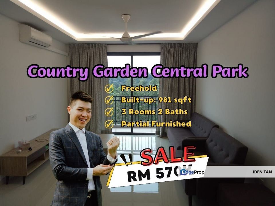 Country Garden Central Park For Sale Near Tampoi, Damansara Aliff, Aliff Avenue, Aliff Residence, Jentayu Residency, Desa Rahmat, Bandar Baru Uda, Johor, Johor Bahru