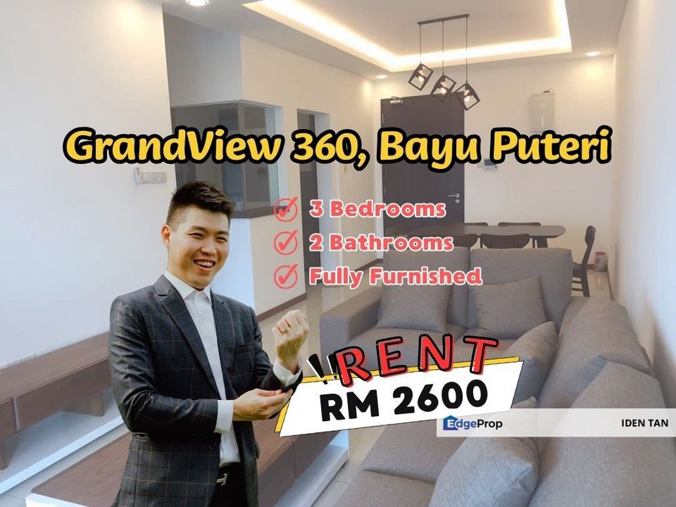 GrandView 360 Fully Furnished Unit For Rent Near Bayu Puteri, Permas Jaya, Marina Residence, Botanika Tebrau Bay, Crescent Bay Suites,Wave Marina Cove, Johor, Johor Bahru