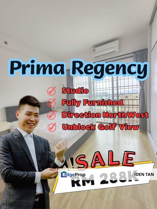 Prima Regency Fully Furnished Studio For Sale Near Plentong, Johor Jaya, Molek, Permas Jaya, Parc Regency, G Residence, Desa Harmoni, Ehsan Jaya, Johor, Plentong