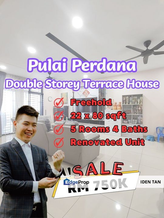 Pulai Perdana Double Storey Terrace House Renovated Unit For Sale Near Kangkar Pulai, Pulai Jaya, Sri Pulai, Taman Universiti, Pulai Utama, Skudai, Johor, Skudai