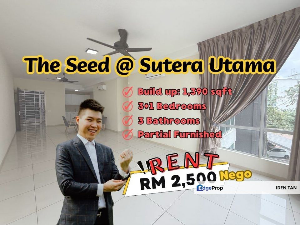 The Seed @ Sutera Utama Condominium For Rent Near Tun Aminah, Danga Sutera, Raffles Suites, Uda Utama, Nusa Bestari, Midas Perling, Bukit Indah,Skudai, Johor, Skudai