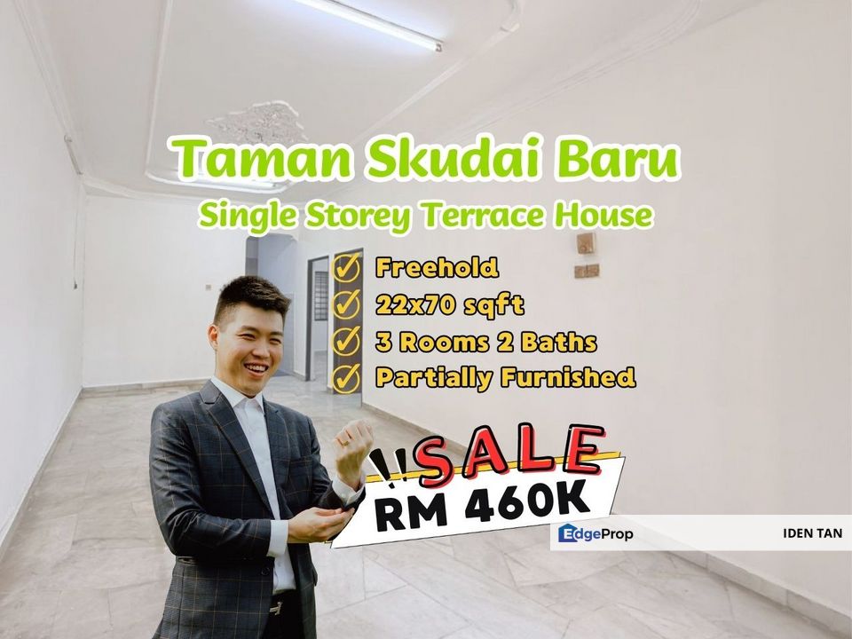 Skudai Baru Single Storey Terrace House For Sale Near Mutiara Rini, Seri Orkid, Industri Jaya, Sutera Utama, Tun Aminah, Nusa Jaya Mas, Selesa Jaya, Johor, Skudai