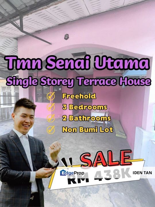 Senai Utama Single Storey Terrace House For Sale Near Taman Angkasa, Tamna Dawani, Taman Bahagia, Bintang Utama, Seri Senai, Senai Baru, Saleng, Senai, Johor, Senai