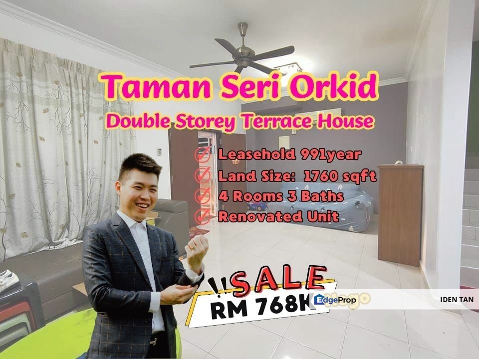 Seri Orkid Double Storey Terrace House Renovated Unit For Sale Near Tun Aminah, Skudai Baru, Mutiara Rini, Sutera Utama, Nusa Jaya Mas, Selesa Jaya, Johor, Skudai