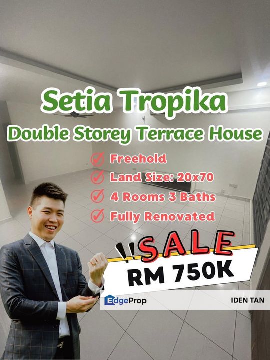 Setia Tropika Double Storey Terrace House Fully Renovated Unit For Sale Near Kempas Utama, Nasa City, Dato Onn, Adda Heights, Impian Emas, Austin Duta, Johor, Setia Tropika