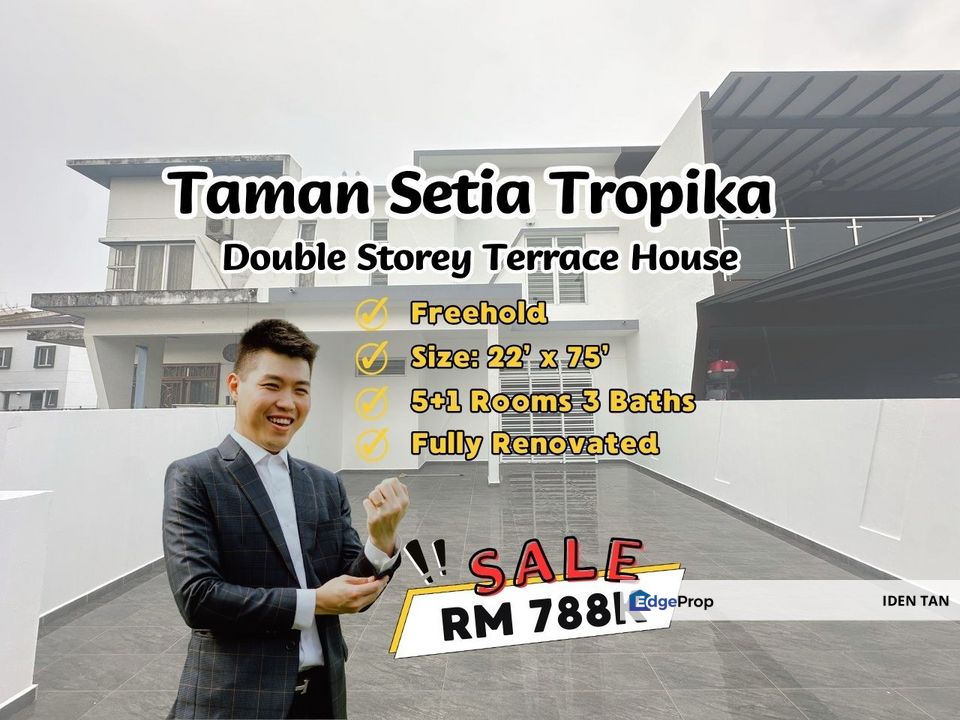 Setia Tropika Double Storey Terrace House Fully Renovated Unit For Sale Near Kempas Utama, Kempas Indah, Impian Emas, Austin Duta, Dato Onn, Tebrau, Johor, Setia Tropika