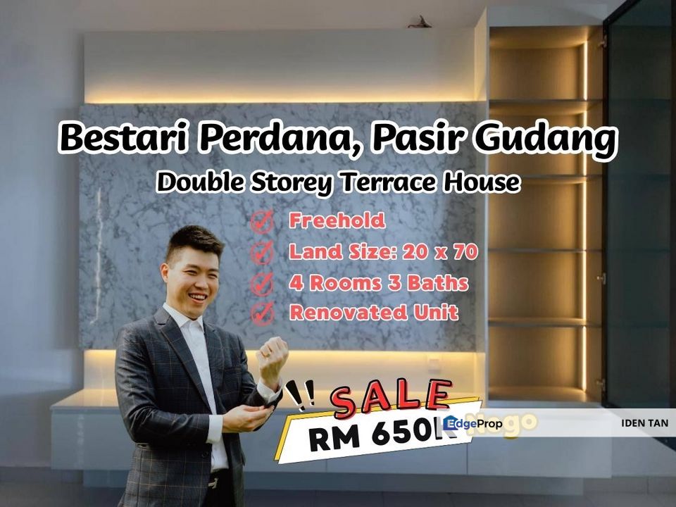 Bestari Perdana Double Storey Terrace House Renovated Unit For Sale Near Pasir Gudang, Eco Tropics, Kota Masai, Denai Alam, Taman Scientex, Masai , Johor, Pasir Gudang