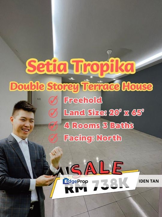 Setia Tropika Double Storey Terrace House For Sale Near Kempas Utama, Impian Emas, Nasa City, Adda Heights, Dato Onn, Bukit Kempas, Bukit Mutiara, Johor, Setia Tropika