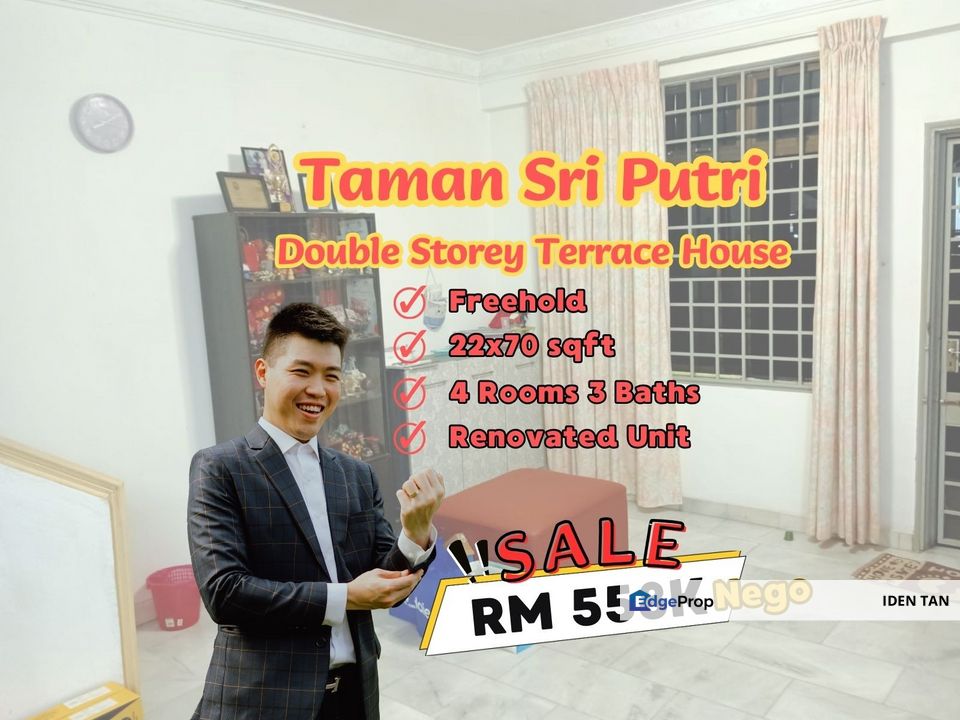 Taman Sri Putri Double Storey Terrrace House Renovated Unit For Sale Near Sri Skudai, Impian Emas, Taman Harmoni, Bukit Gemilang, Tun Aminah, Skudai, Johor, Skudai