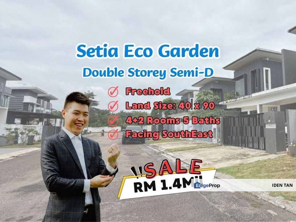 Setia Eco Garden Double Storey Semi-D For Sale Near Setia Eco Village, Gelang Patah, Aster Heights, Pulai Mutiara, Nusantara Prima, Nusa Bayu, Johor, Gelang Patah