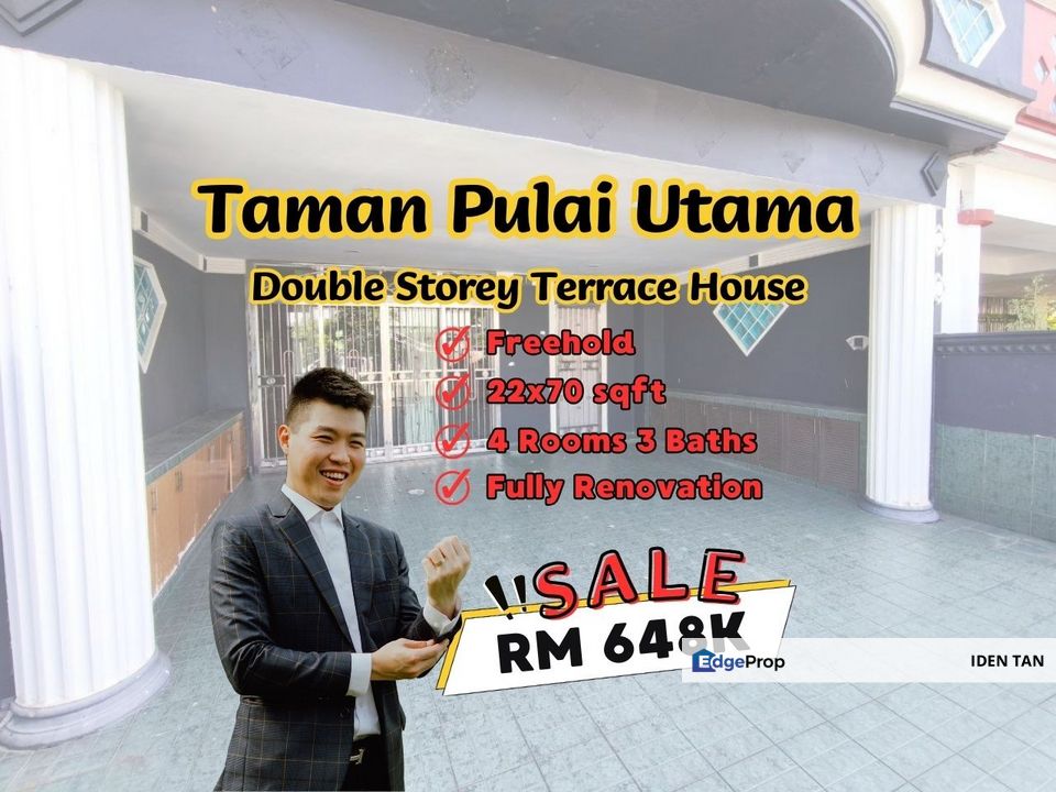 Pulai Utama Double Storey Terrace House Fully Renovated Unit For Sale Near Pulai Flora, Taman Universiti, Desa Skudai, Kangkar Pulai, Mutiara Rini, Johor, Skudai