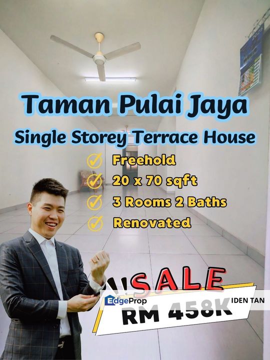 Pulai Jaya Single Storey Terrace House For Sale Near Pulai Emas, Kangkar Pulai, Pulai Perdana, Sri Pulai, Taman Teratai, Taman Universiti, Pulai Utama, Johor, Kangkar Pulai