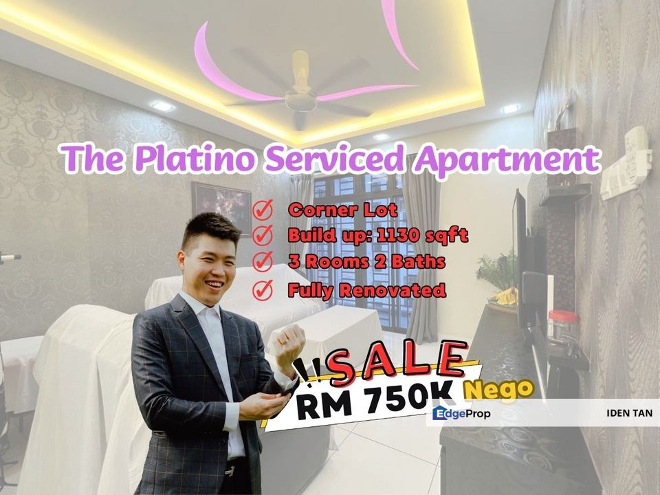 The Platino Serviced Apartment Corner Lot Fully Renovated Unit For Sale Near Paradigm Residence, Greenfield Regency, Pulai View, Bukit Mewah, Tampoi, Johor, Johor Bahru